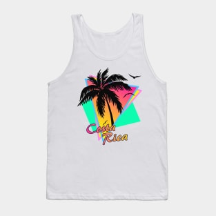 Costa Rica Cool 80s Sunset Tank Top